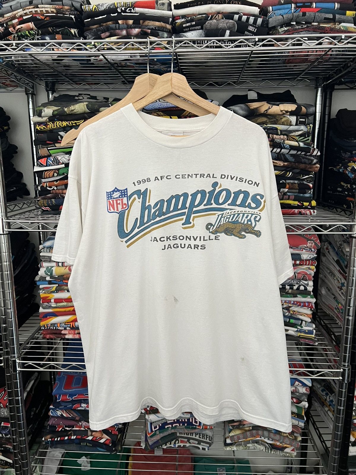 1998 Jacksonville Jaguars NFL Champions Tee AFC