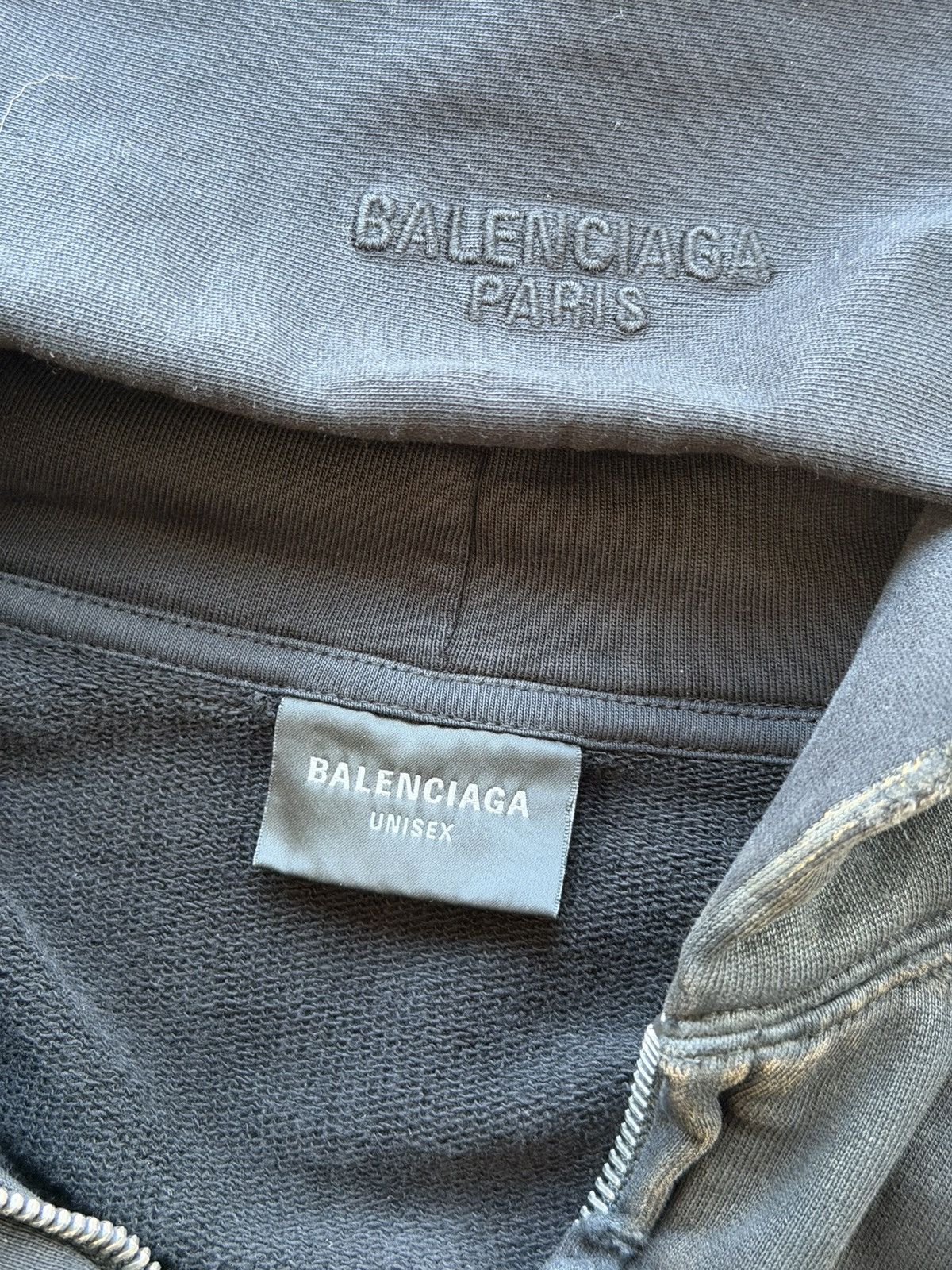 Balenciaga *RARE* BALENCIAGA DEMNA MUD SHOW RUNWAY DYED HOODIE BELLA Size US M / EU 48-50 / 2 - 19 Thumbnail