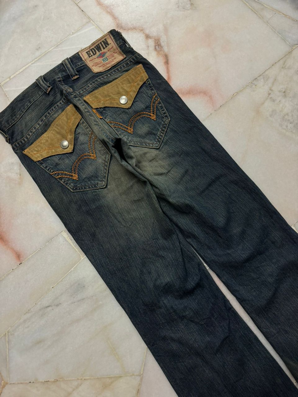 Edwin 💥Flare💥Vintage Edwin XV Insane Rusty Mudwash Bootcut Jeans Size US 29 - 20 Thumbnail