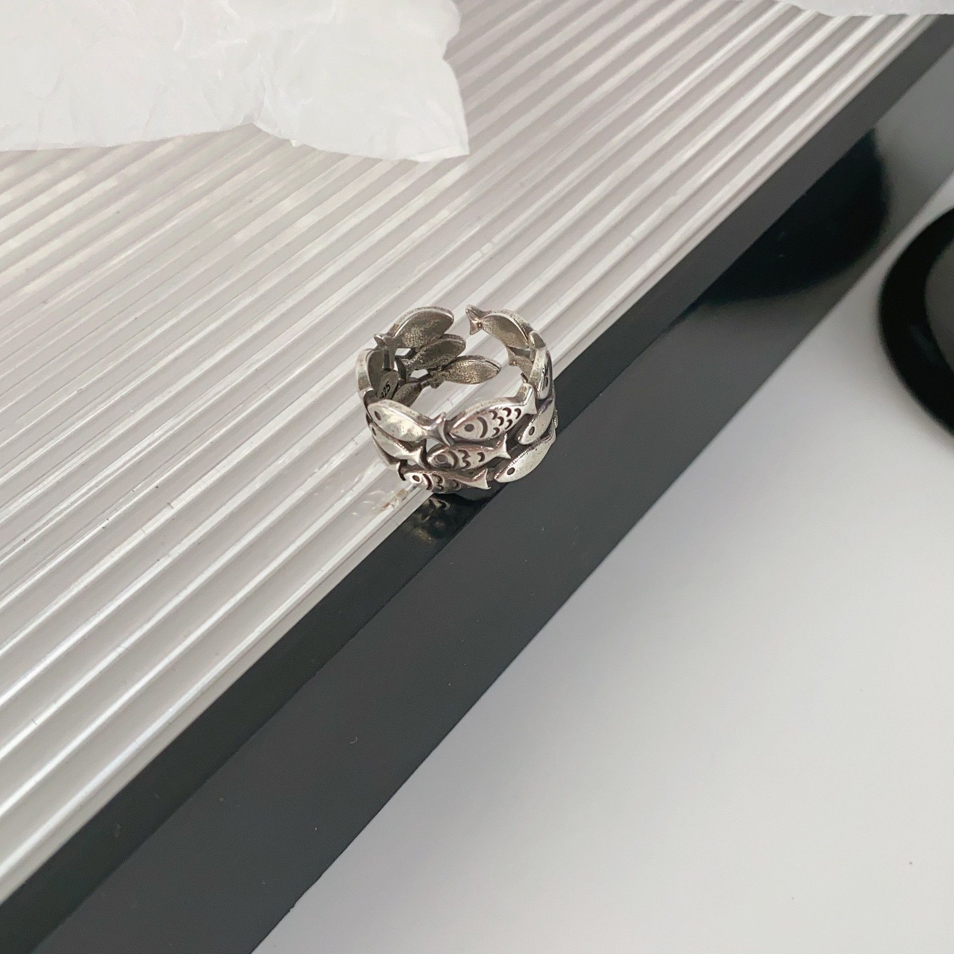 Jewelry Crazy Jewelry Rings Open Size Chrome Ring (Size 7-13) Size ONE SIZE - 4 Thumbnail