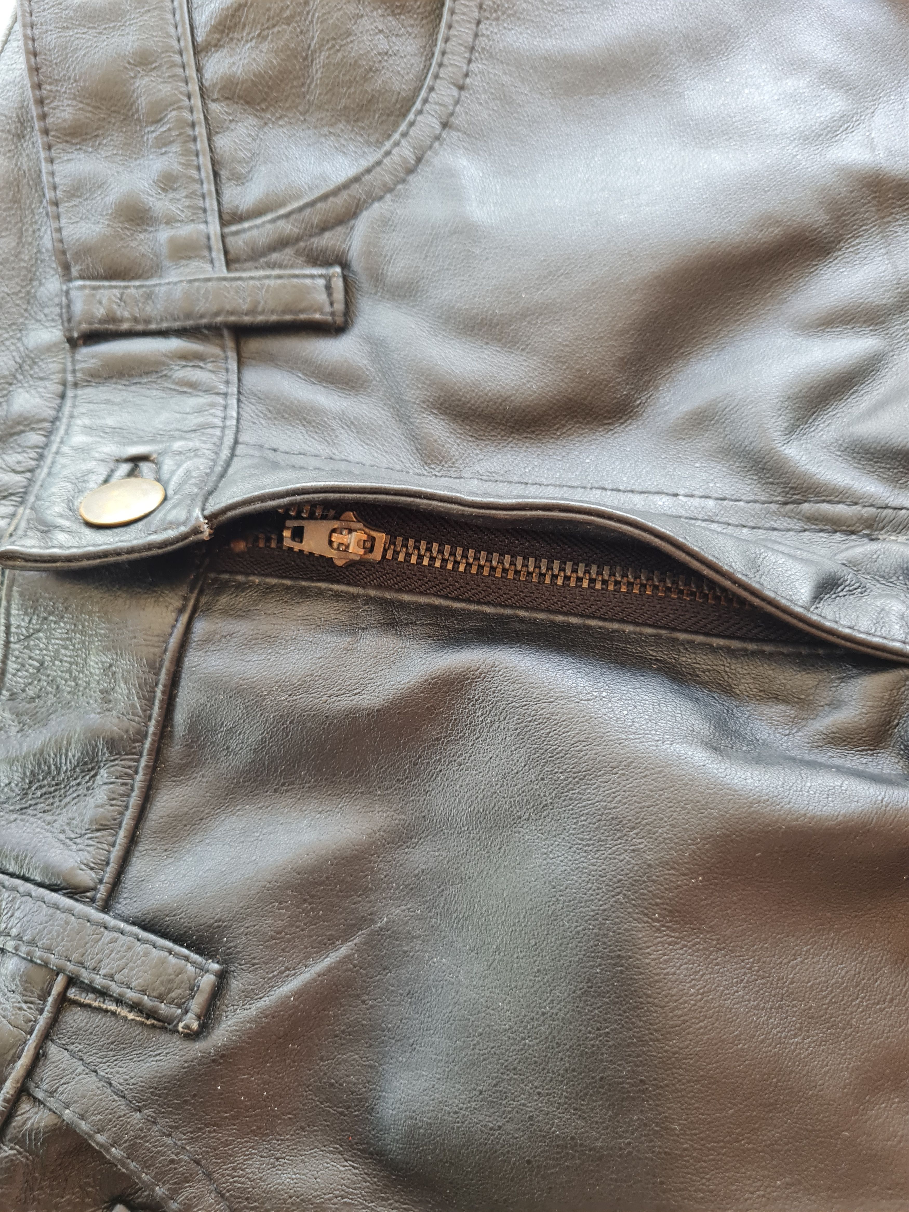 Comme Ca Ism × Genuine Leather × Vintage Vtg Comme Ca Ism Leather Pants Size US 32 / EU 48 - 9 Thumbnail