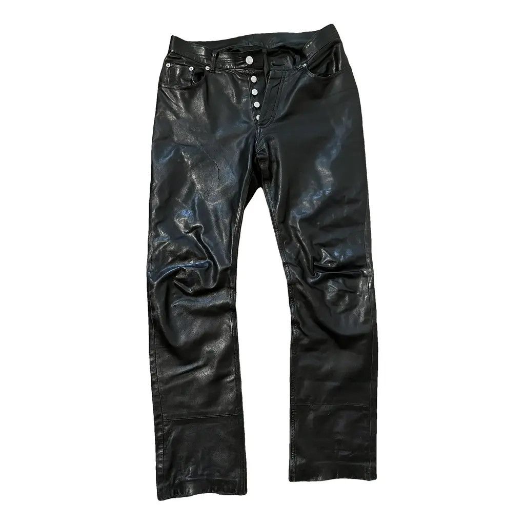 Helmut Lang OG Helmut Lang leather pant (1999) Size US 30 / EU 46 - 1 Thumbnail