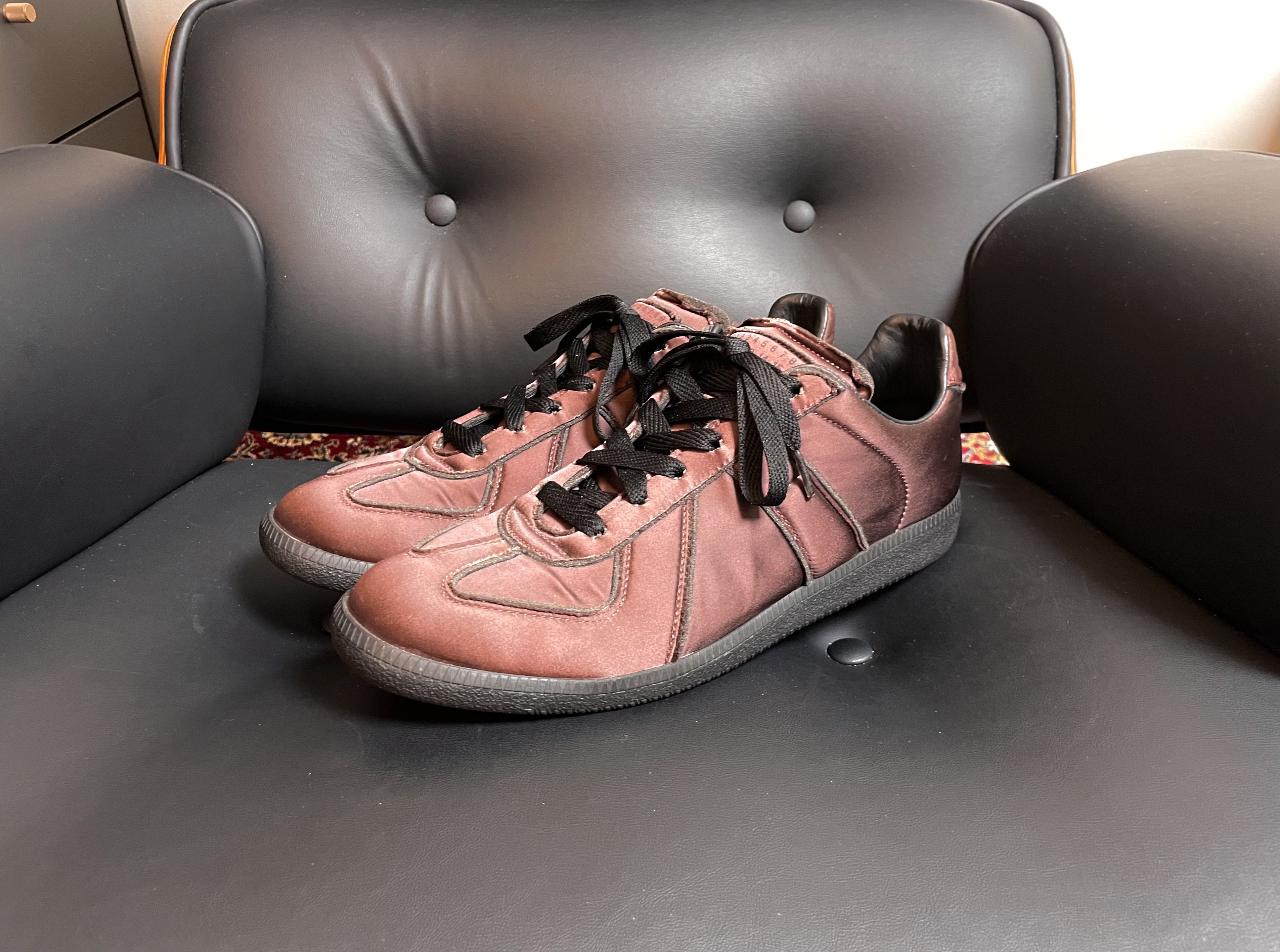 Maison Margiela Maison Margiela GAT (Satin Burgundy 2019) Size US 12 / EU 45 - 5 Thumbnail