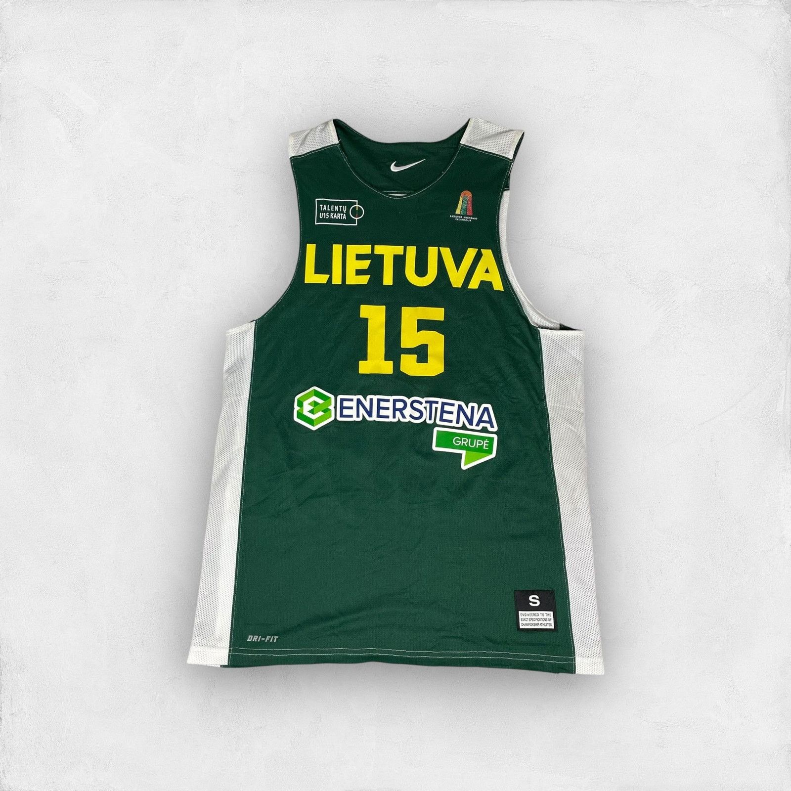 Nike Nike Men Lithuania National Basketball Team Jersey Set Small Size US S / EU 44-46 / 1 - 3 Thumbnail