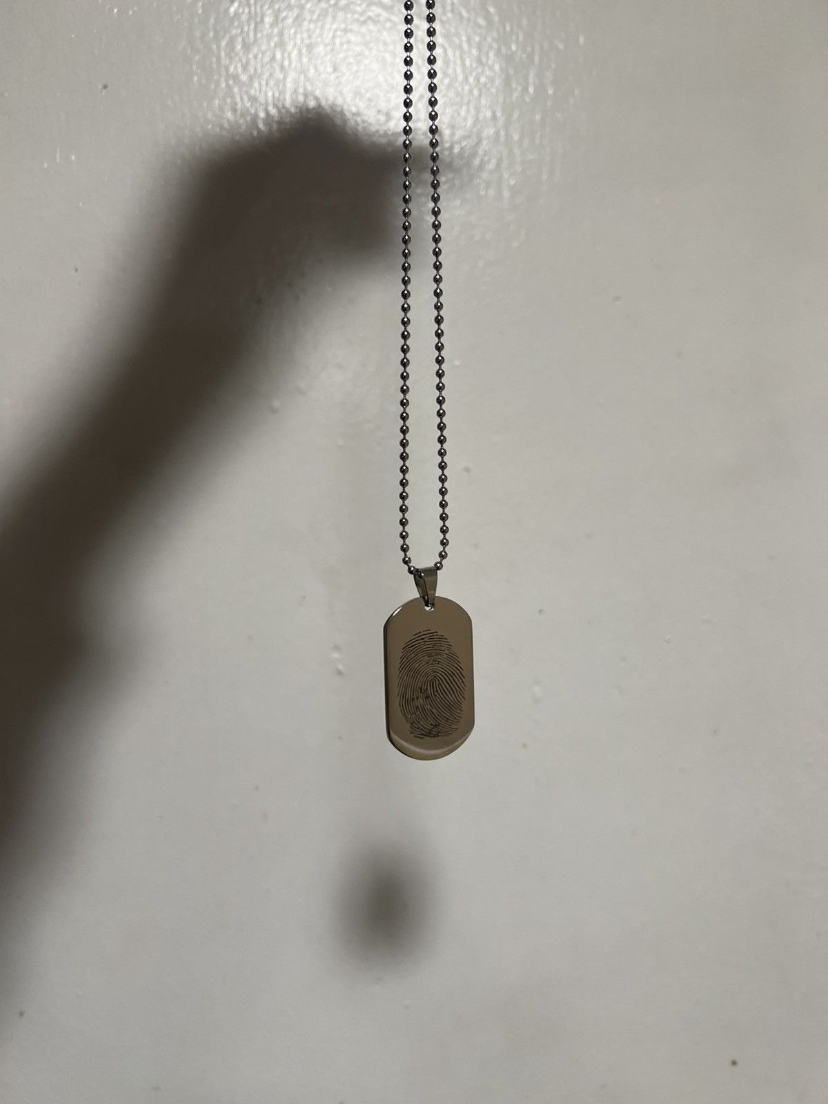 Sterling Silver Dog Tag Necklace Size ONE SIZE - 4 Thumbnail