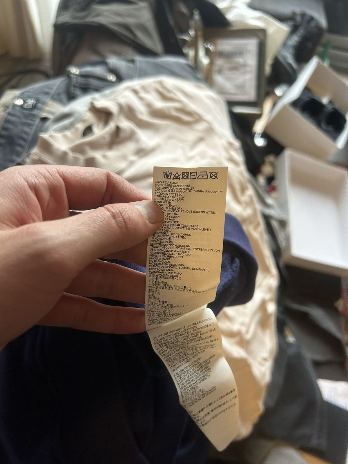 Maison Margiela Maison Margiela Deep Blue Hoodie with Stereotype Patch Size US S / EU 44-46 / 1 - 9 Thumbnail