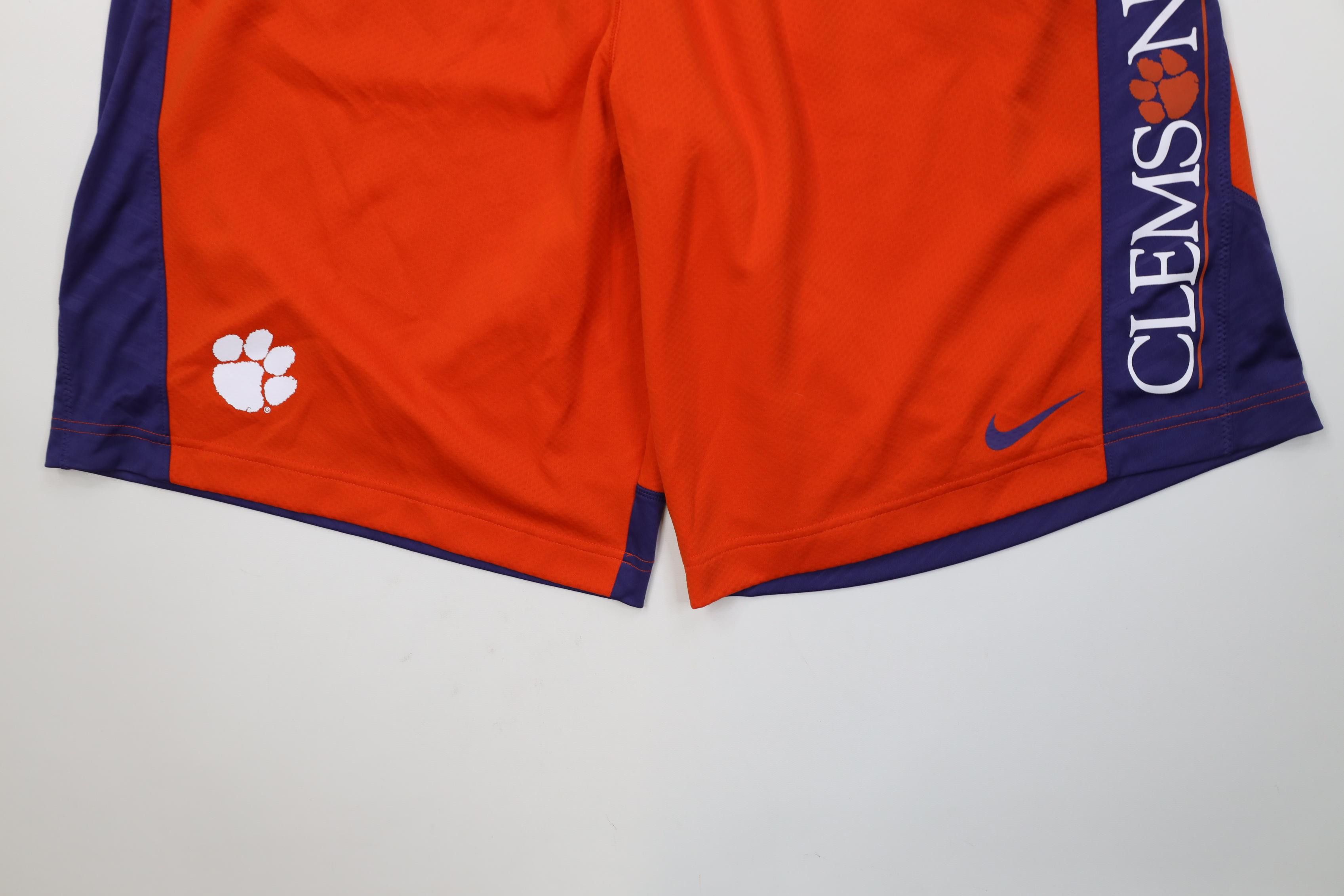Nike Nike Clemson University Football Basketball Gym Shorts Size US 36 / EU 52 - 4 Thumbnail