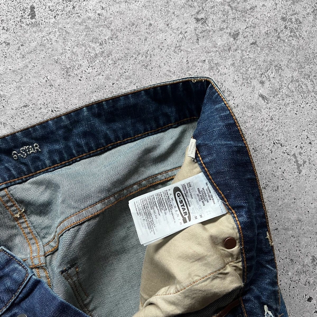 G-Star G-Star Raw Mens Morris Low Straight Regular Jeans Button Size US 34 / EU 50 - 7 Thumbnail