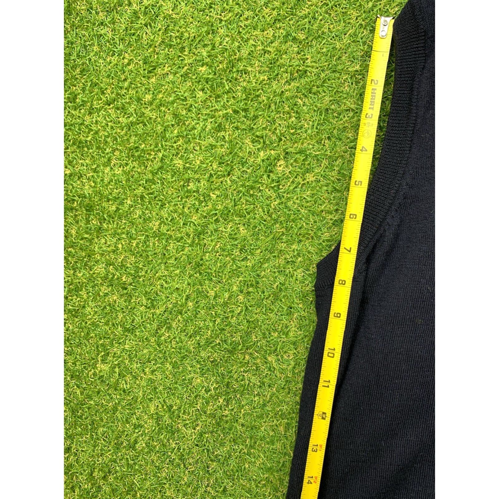 Peter Millar Peter Millar Black Vest Mens XL Slim Fit 1/4 Zip Merino Wool Silk Blend Golf Preppy Size US XL / EU 56 / 4 - 7 Thumbnail