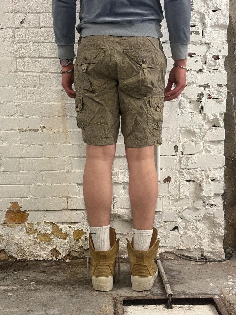 Armani Armani Pattern Beige Cargo Shorts Size US 31 - 4 Thumbnail