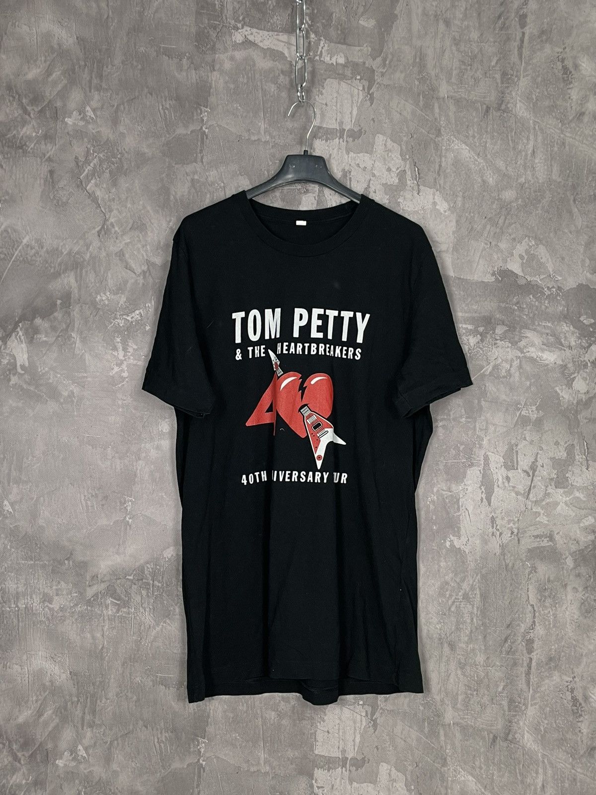 Hanes × Vintage Vintage Tom Petty T-Shirt Black Tour Rock Art Size US XL / EU 56 / 4 - 1 Thumbnail