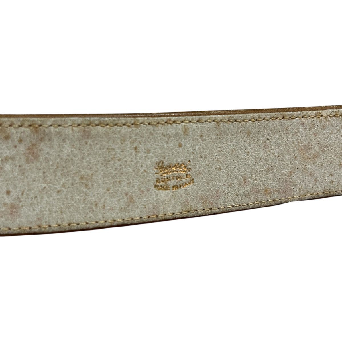 Vintage Vintage 1990s Gucci GG Calf Skin Belt Size ONE SIZE - 5 Thumbnail