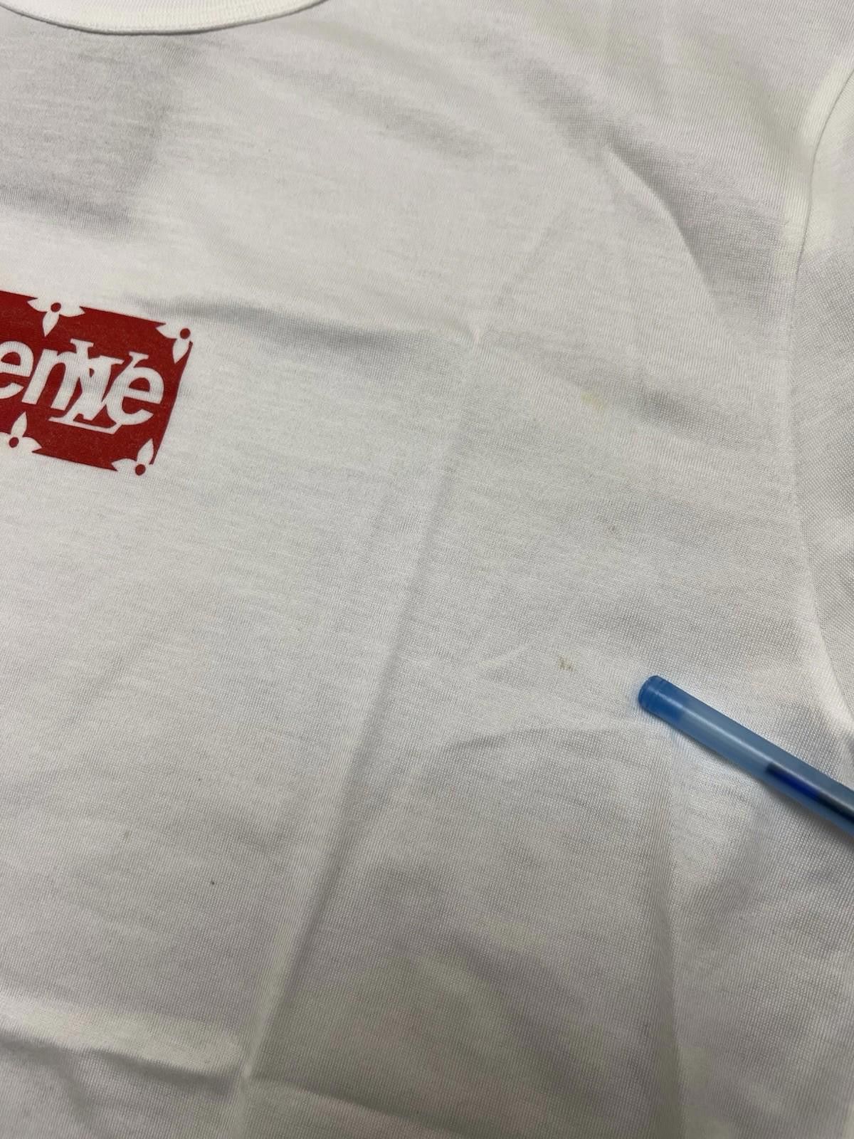 Louis Vuitton SUPREME X LOUIS VUITTON BOX LOGO TEE WHITE RED MONOGRAM M Size US M / EU 48-50 / 2 - 3 Thumbnail