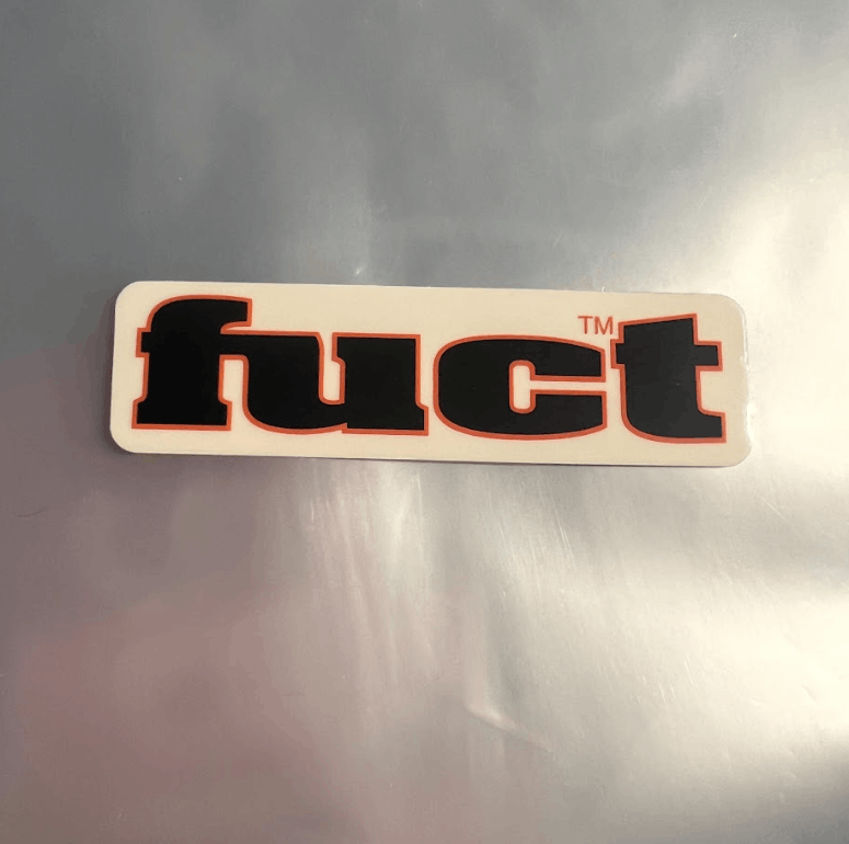 FUCT Fuct OG Logo Sticker Black/Orange Size ONE SIZE - 2 Thumbnail