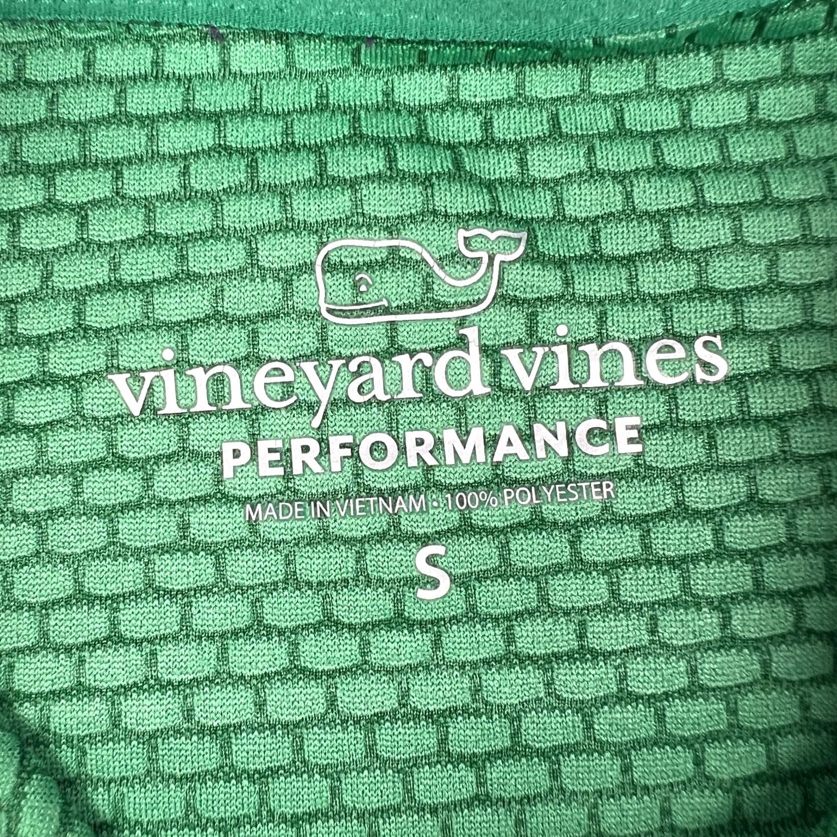 Vineyard Vines Vineyard Vines Golf Performance Pullover Quarter Zip Stretch Green Mens Small Size US S / EU 44-46 / 1 - 3 Thumbnail