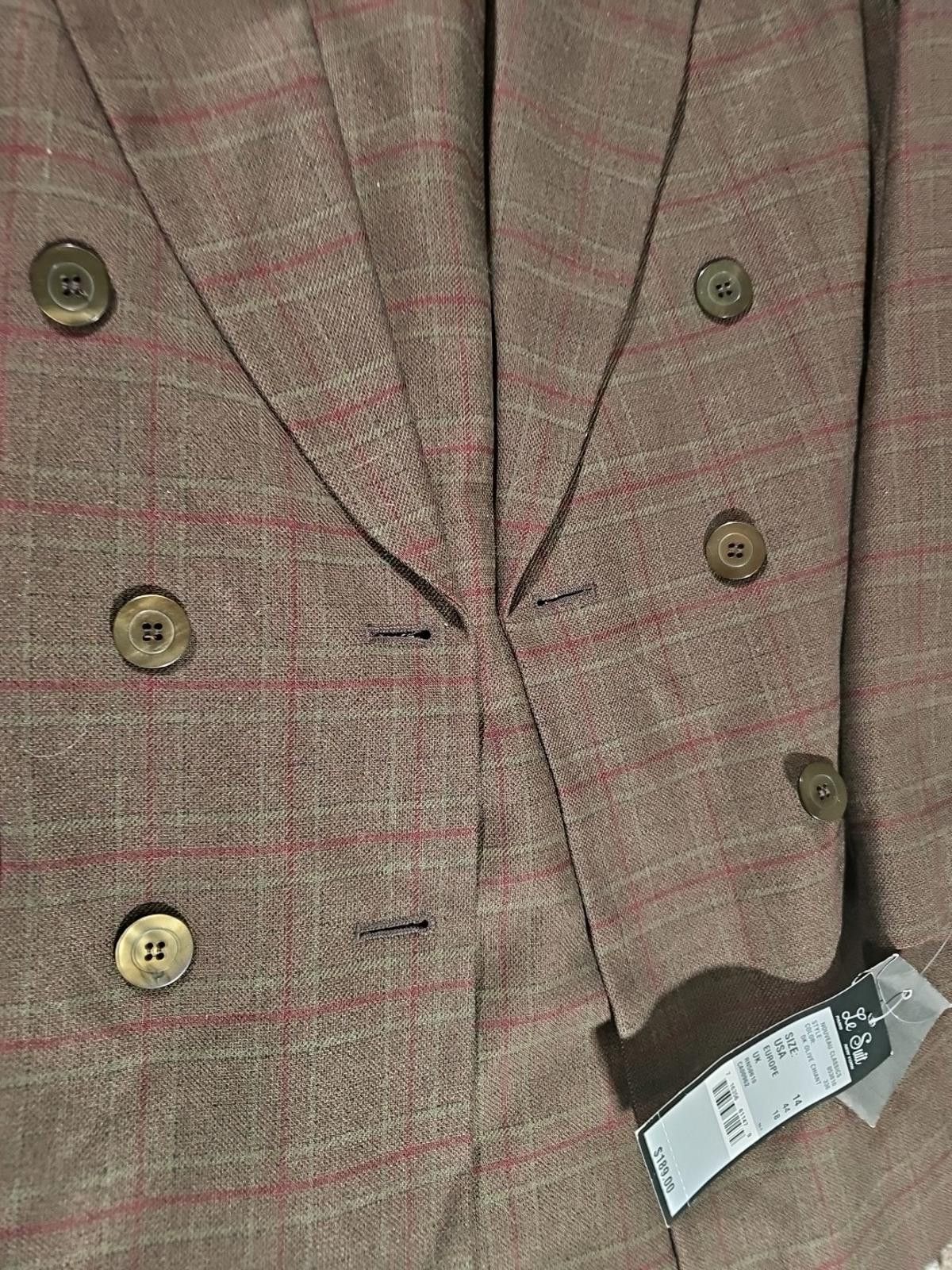 Subtle Le Nguyen le suit nouveau classics dark olive Sz 14 NWT 2pc Skirt Suit Size XL / US 12-14 / IT 48-50 - 3 Thumbnail