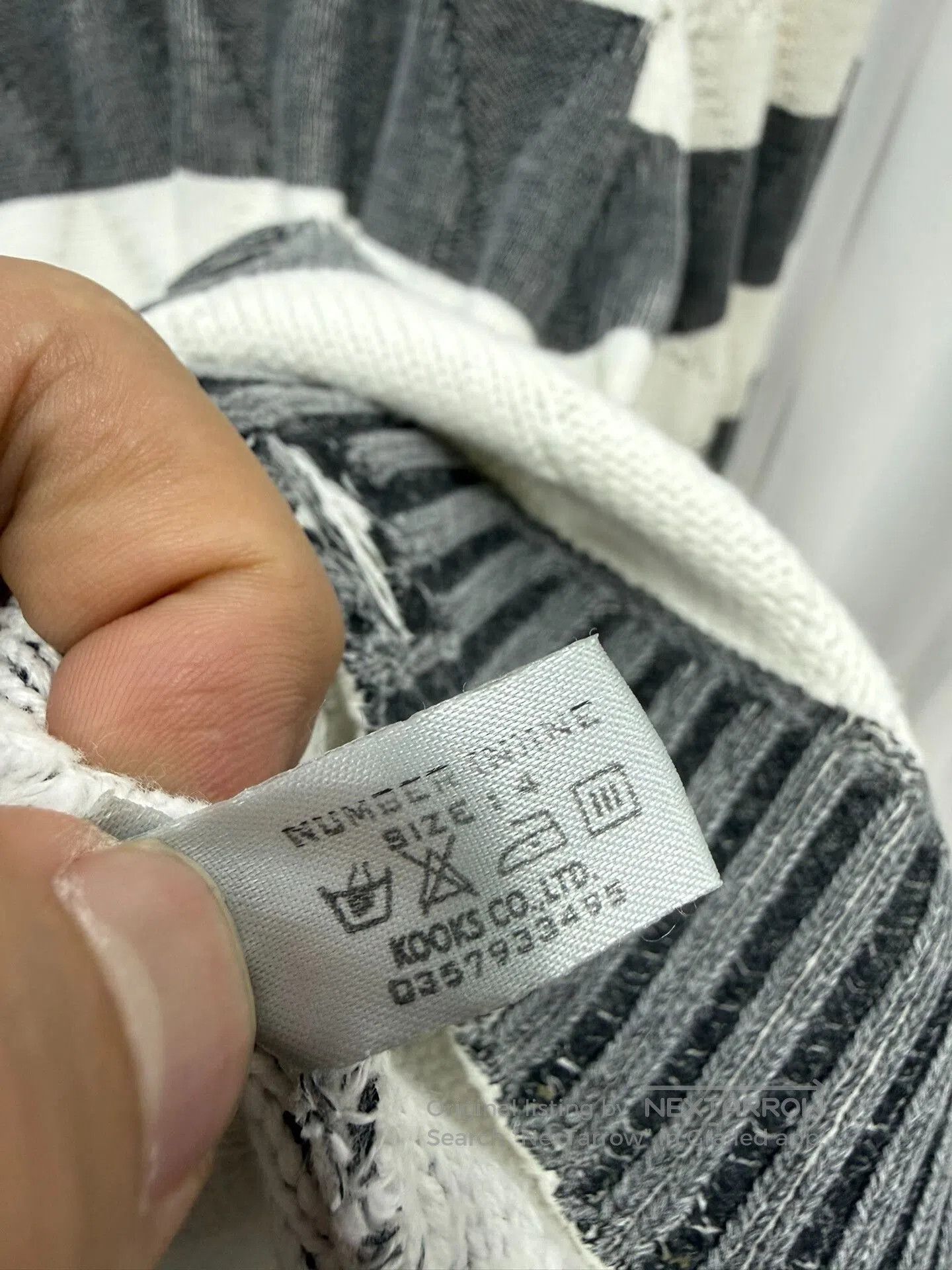 Comme des Garcons Homme Plus Striped Distressed Sweater Size 4. Size US XL / EU 56 / 4 - 3 Thumbnail