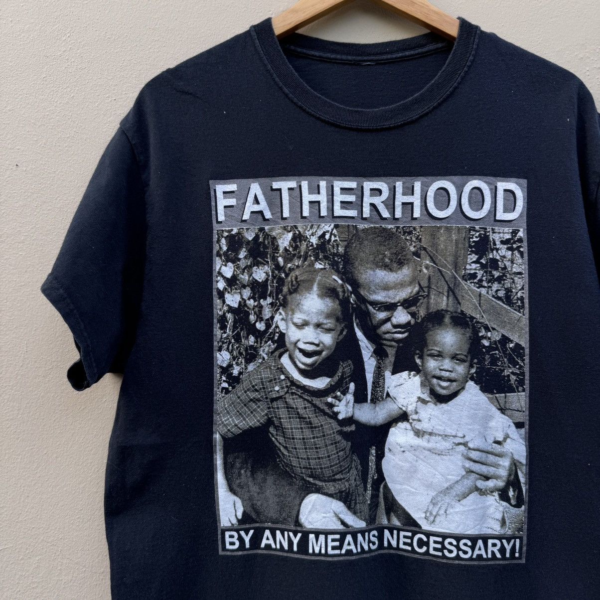 Rap Tees × Vintage Vintage malcolm x fatherhood tee Size US L / EU 52-54 / 3 - 2 Thumbnail