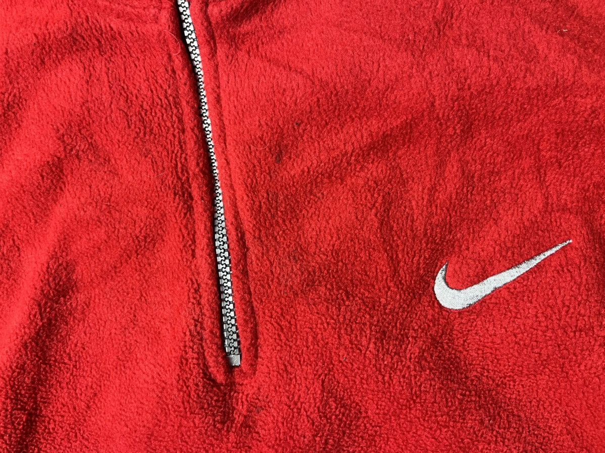 Nike Vintage Nike fleece 1/4 zip jacket embroidered bootleg Size US XL / EU 56 / 4 - 5 Thumbnail