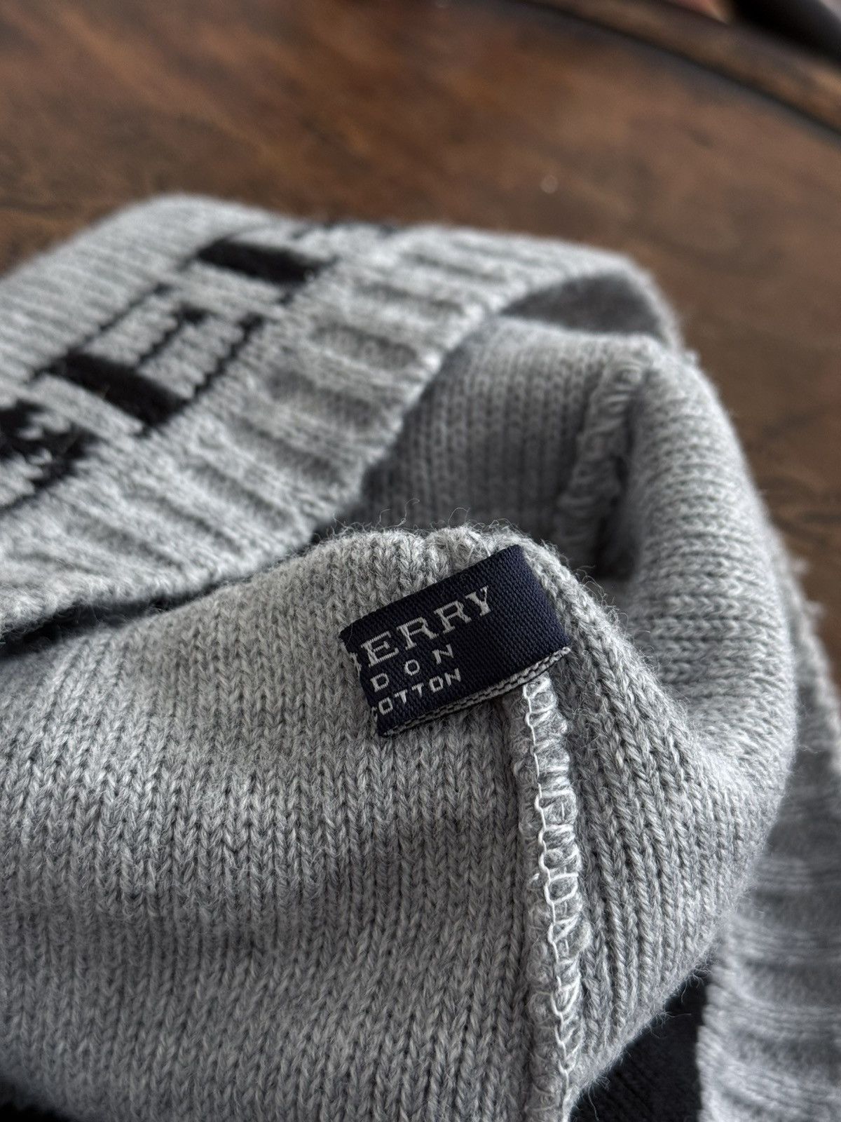 Burberry Burberry Big Logo Beanie Hat Size ONE SIZE - 5 Thumbnail