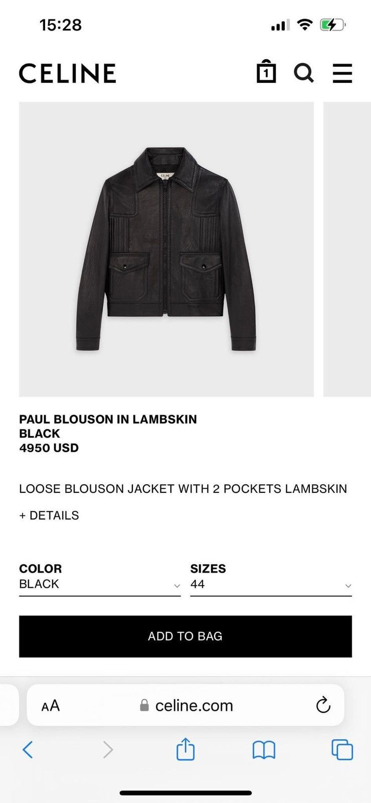 Celine × Hedi Slimane Celine Paul Leather Jacket | Grailed