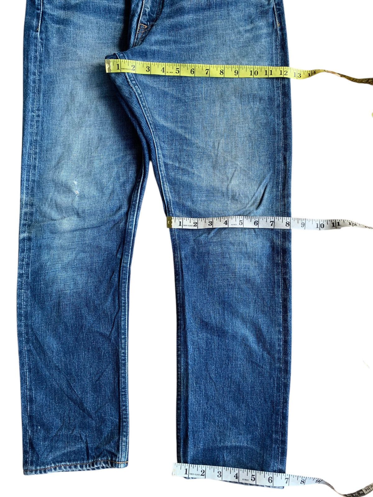 Japanese Brand × Kapital × Vintage JAPAN BLUE JEANS SELVEDGE DISTRESSED DENIM Size US 33 - 19 Thumbnail