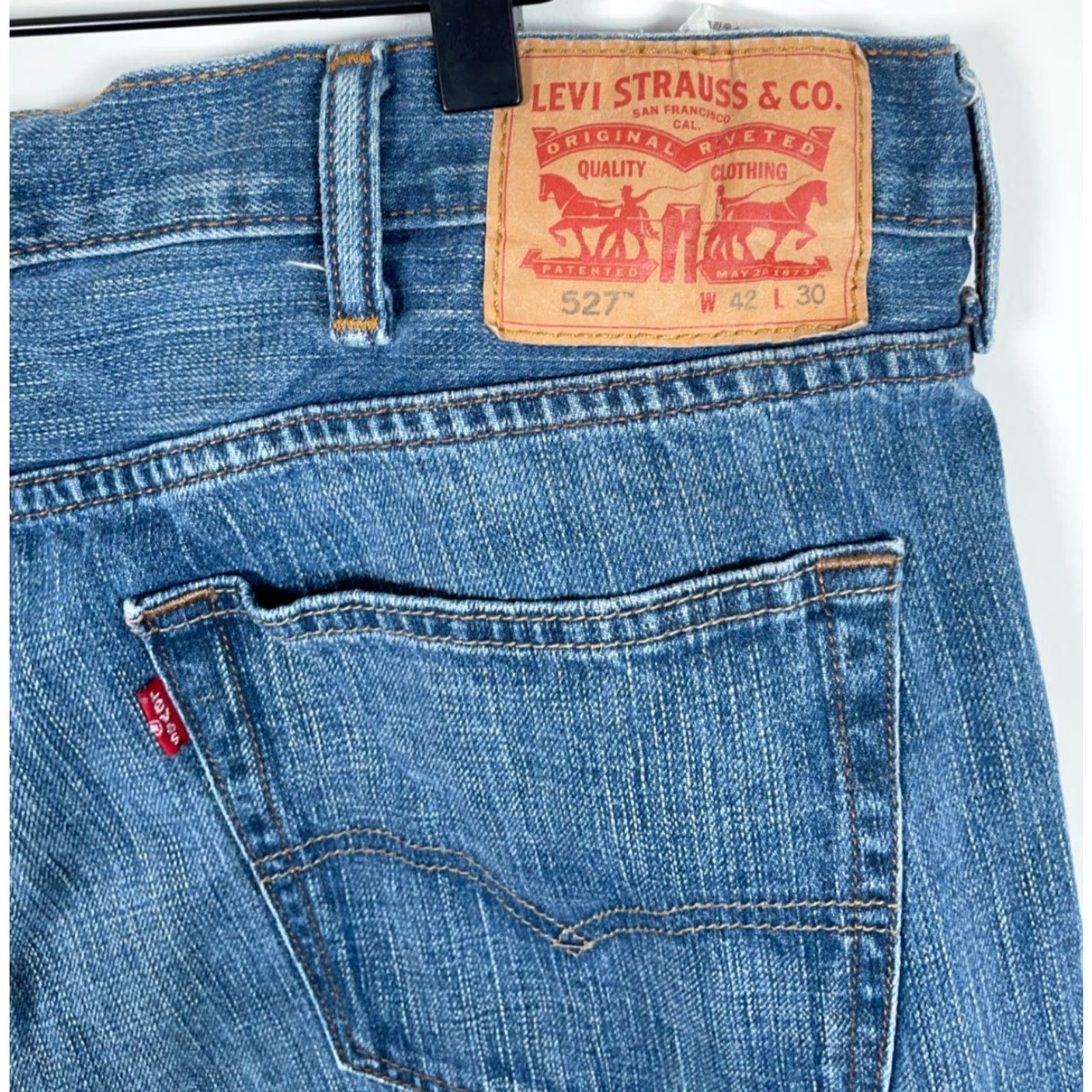 Levi's Levi's Jeans 527 Bootcut Slim Men 40 x 29.5 Blue Zip Fly Vintage No (Actual 40 x 29.5) Denim Cotton 5-Pocket Size US 40 / EU 56 - 3 Thumbnail