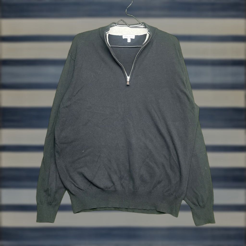 Peter Millar VINTAGE Peter Millar Sweatshirt Mens Large Black 1/4 Zip Pullover Long Sleeve Size US L / EU 52-54 / 3 - 1 Thumbnail