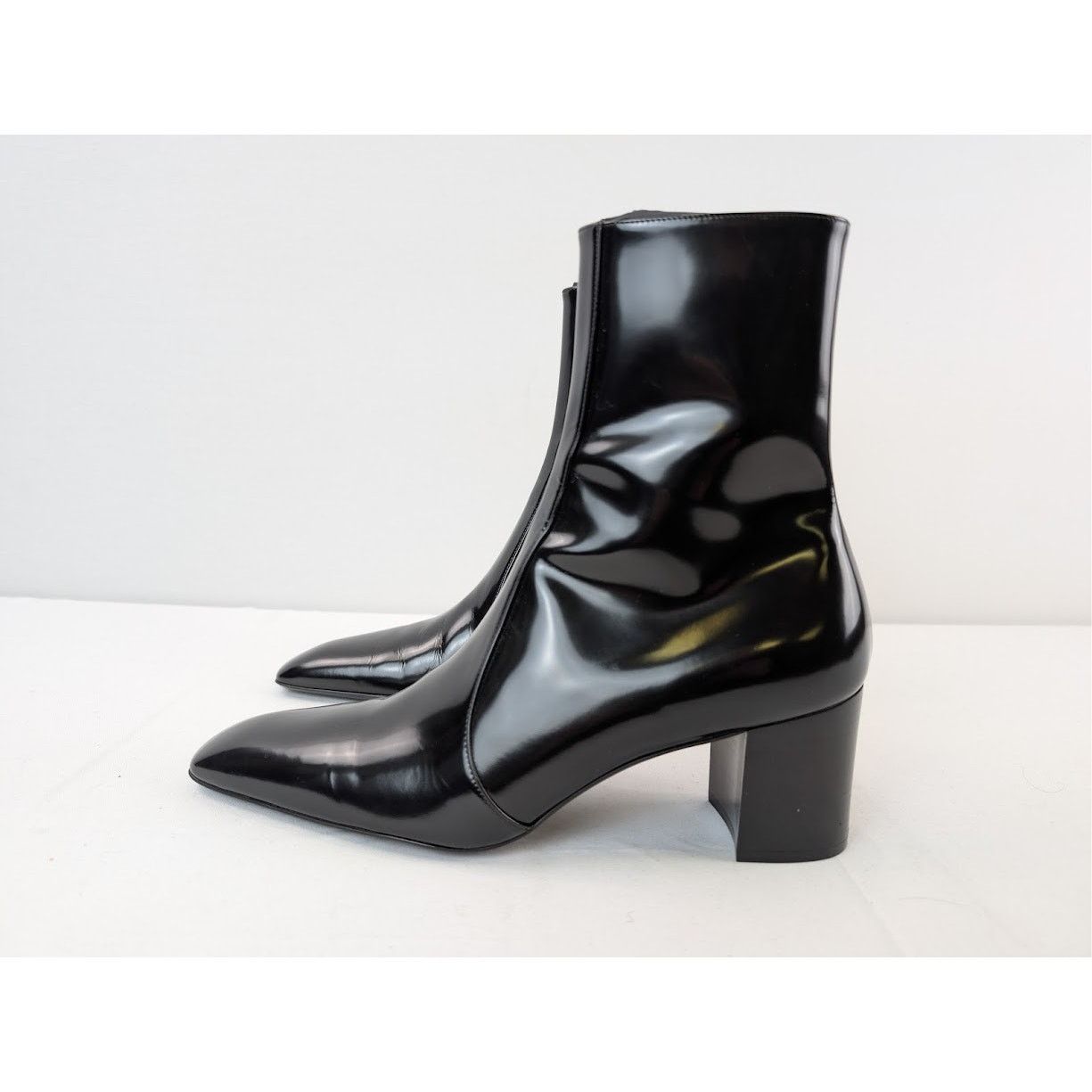 Saint Laurent Paris o1rshd1 70 Zipped Boots in Nero Size US 8.5 / EU 41-42 - 11 Thumbnail