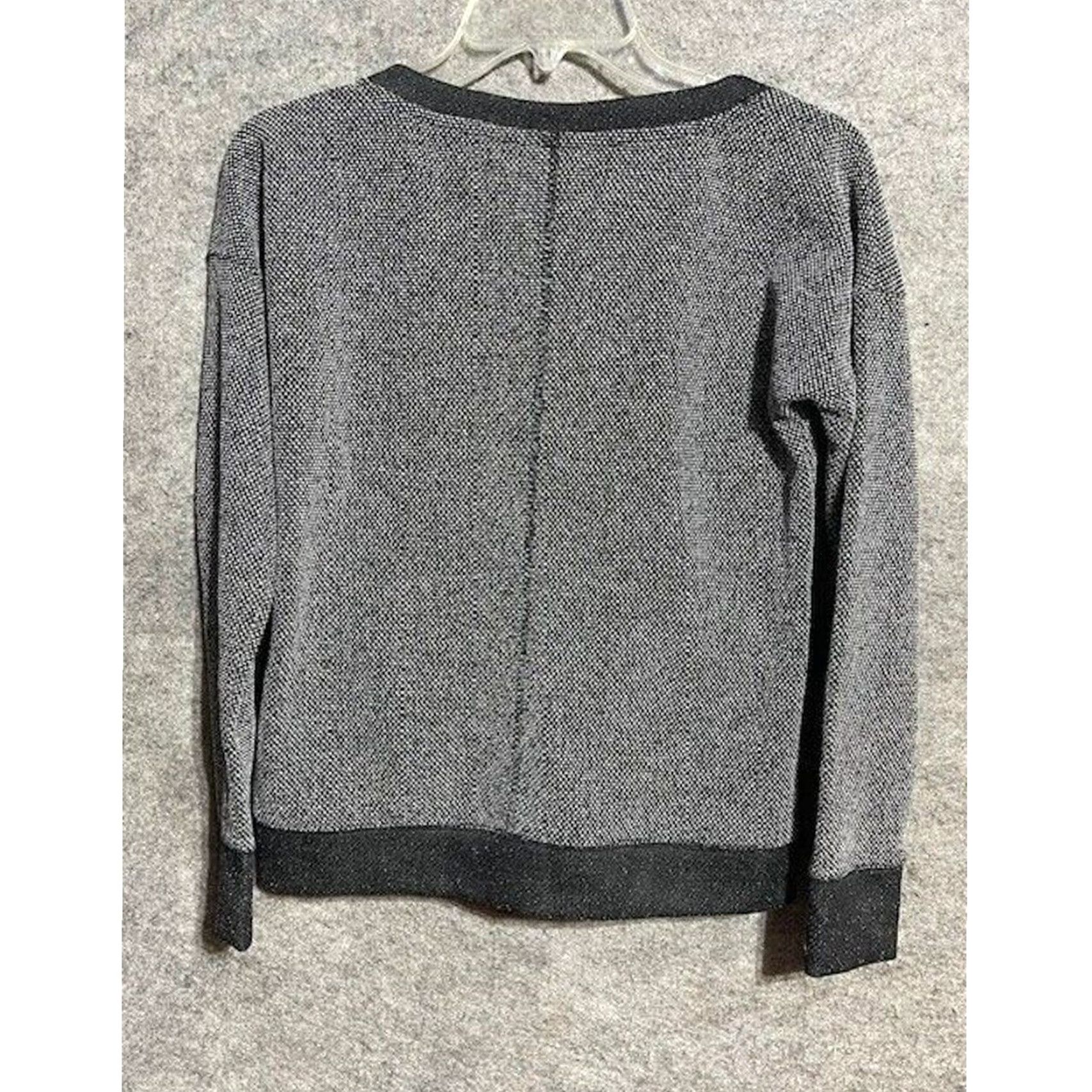 Banana Republic Banana Republic Sweater XS Gray Crew Neck Pullover Knit Tight-Knit Solid Women Size XS / US 0-2 / IT 36-38 - 2 Thumbnail