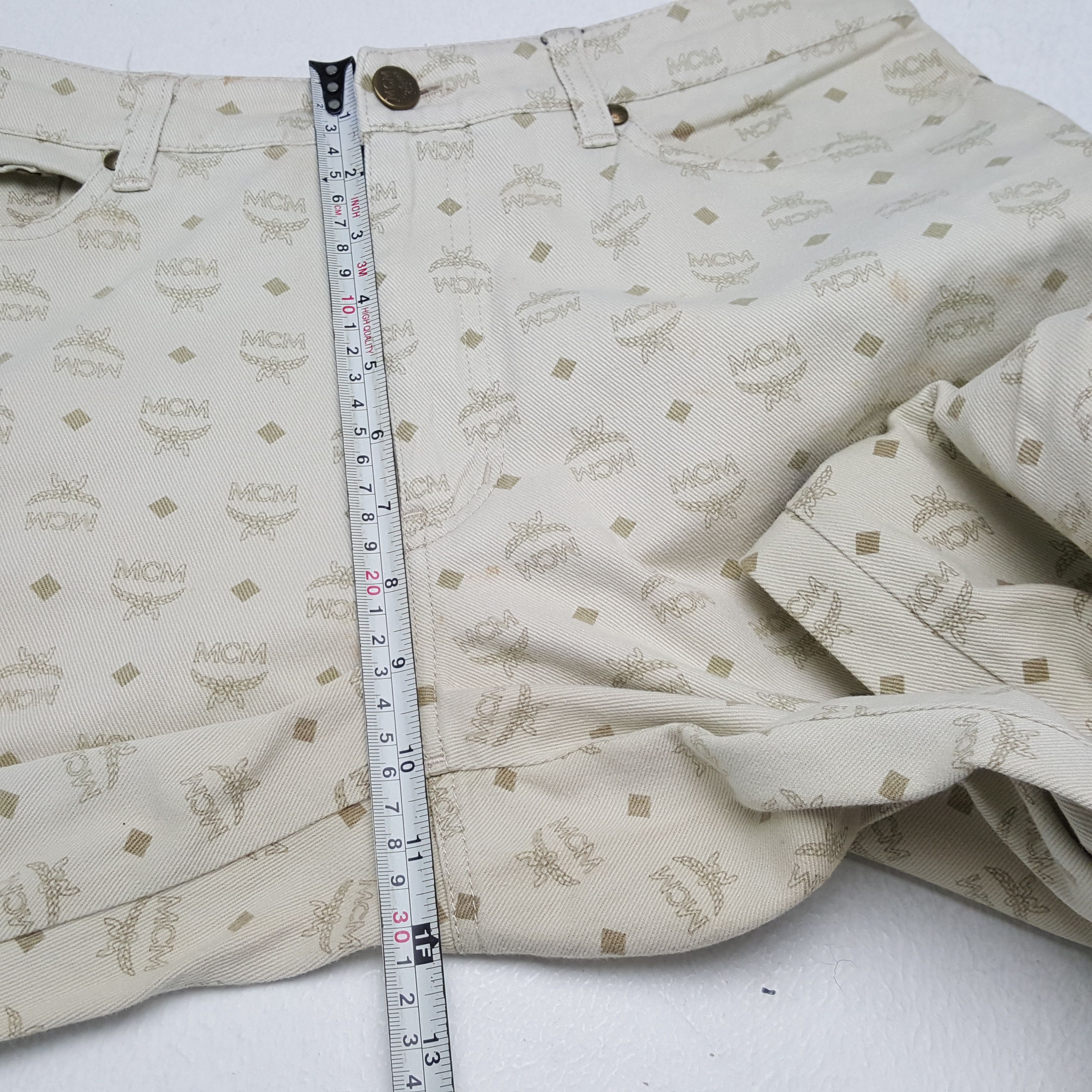 MCM × Vintage MCM LEGERE Fashion Monogram Style Pants Size US 29 - 8 Thumbnail