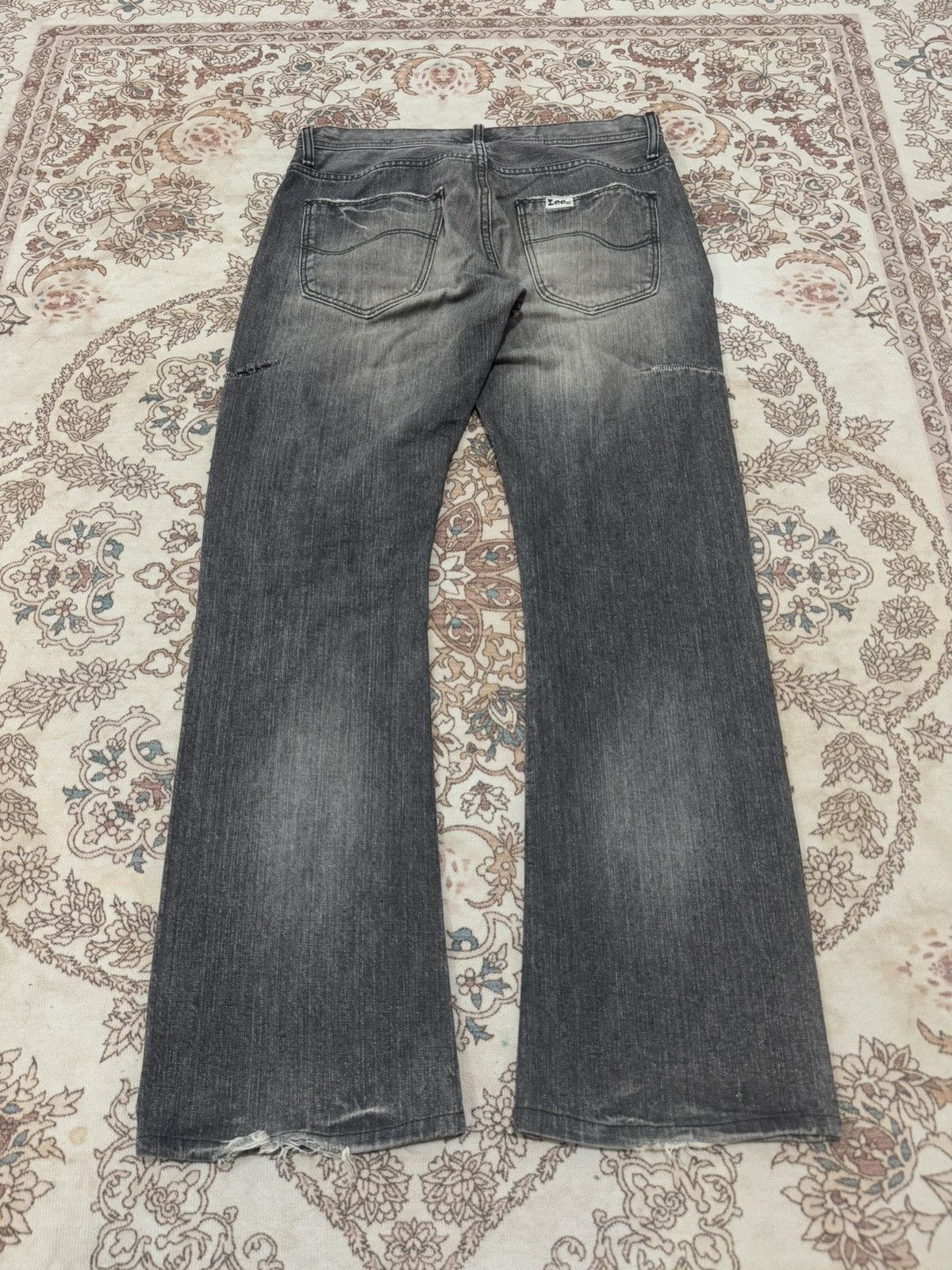If Six Was Nine × Lee × Vintage Vintage Lee Riders Rare Design Flare Jeans Size US 32 / EU 48 - 8 Thumbnail