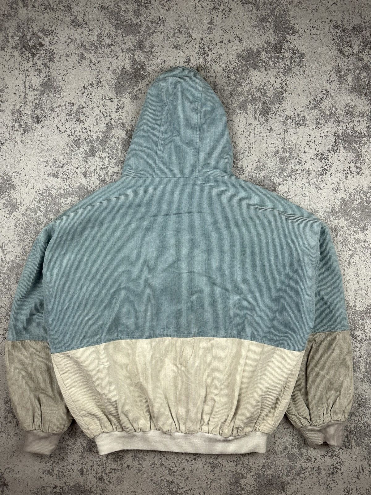 Designer Y2K Zaful Corduroy Colorblock Hooded Jacket Size US M / EU 48-50 / 2 - 11 Thumbnail