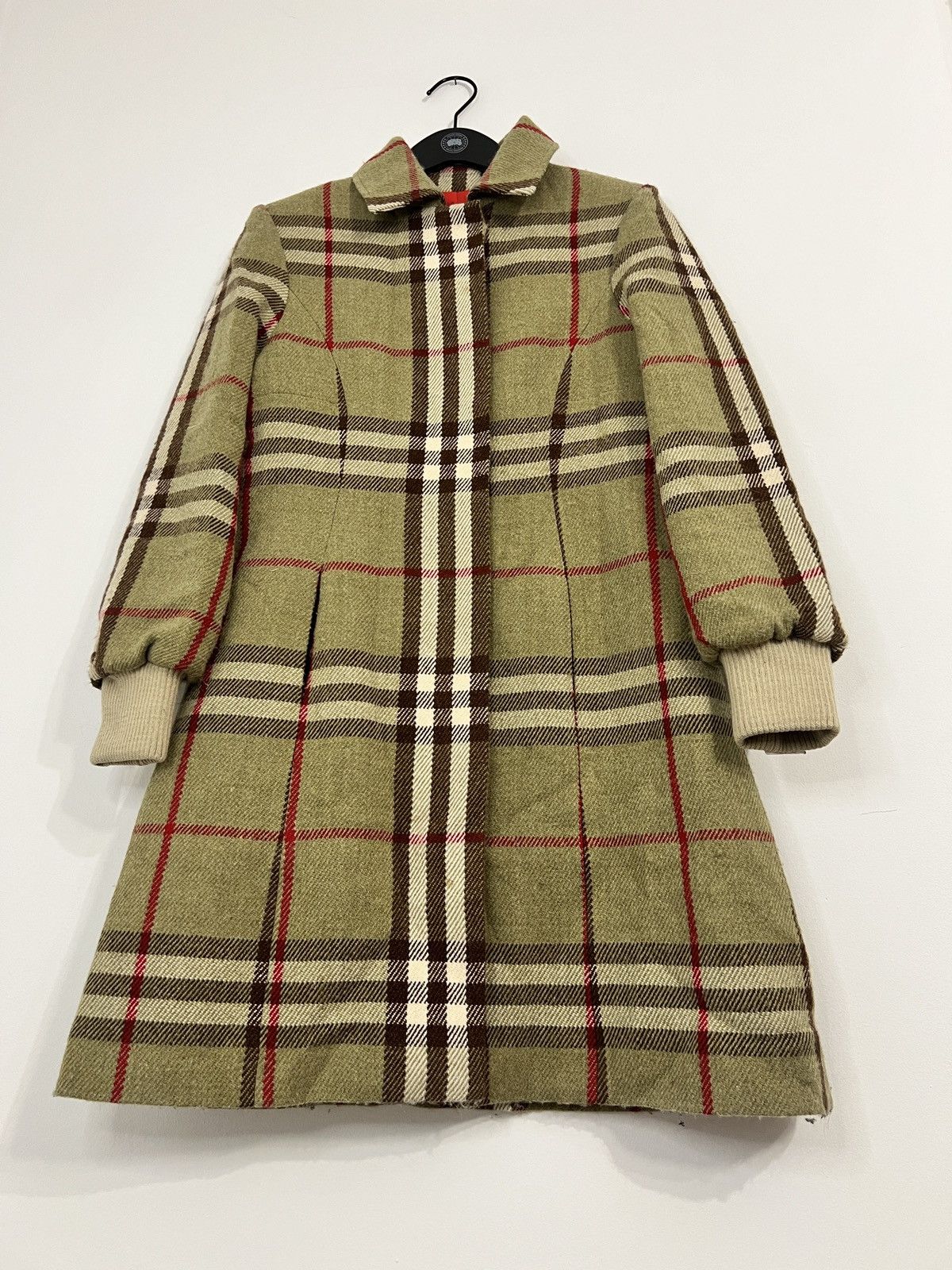 Burberry × Vintage Vtg Burberry Wool coat Size S / US 4 / IT 40 - 6 Thumbnail