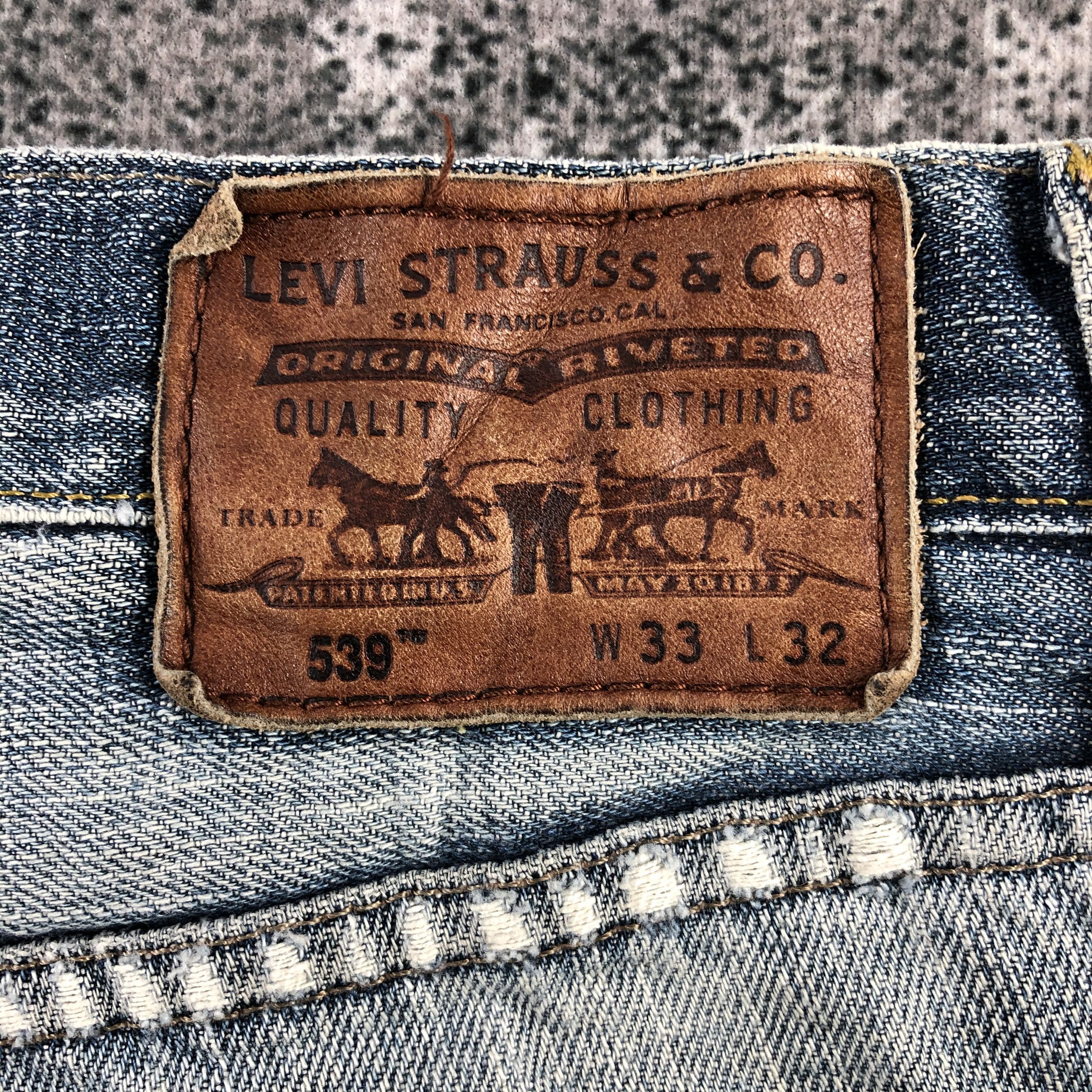 Levi's Vintage Levi's 539 Jeans Rusty Faded Blue Denim KJ1028 Size US 33 - 5 Thumbnail