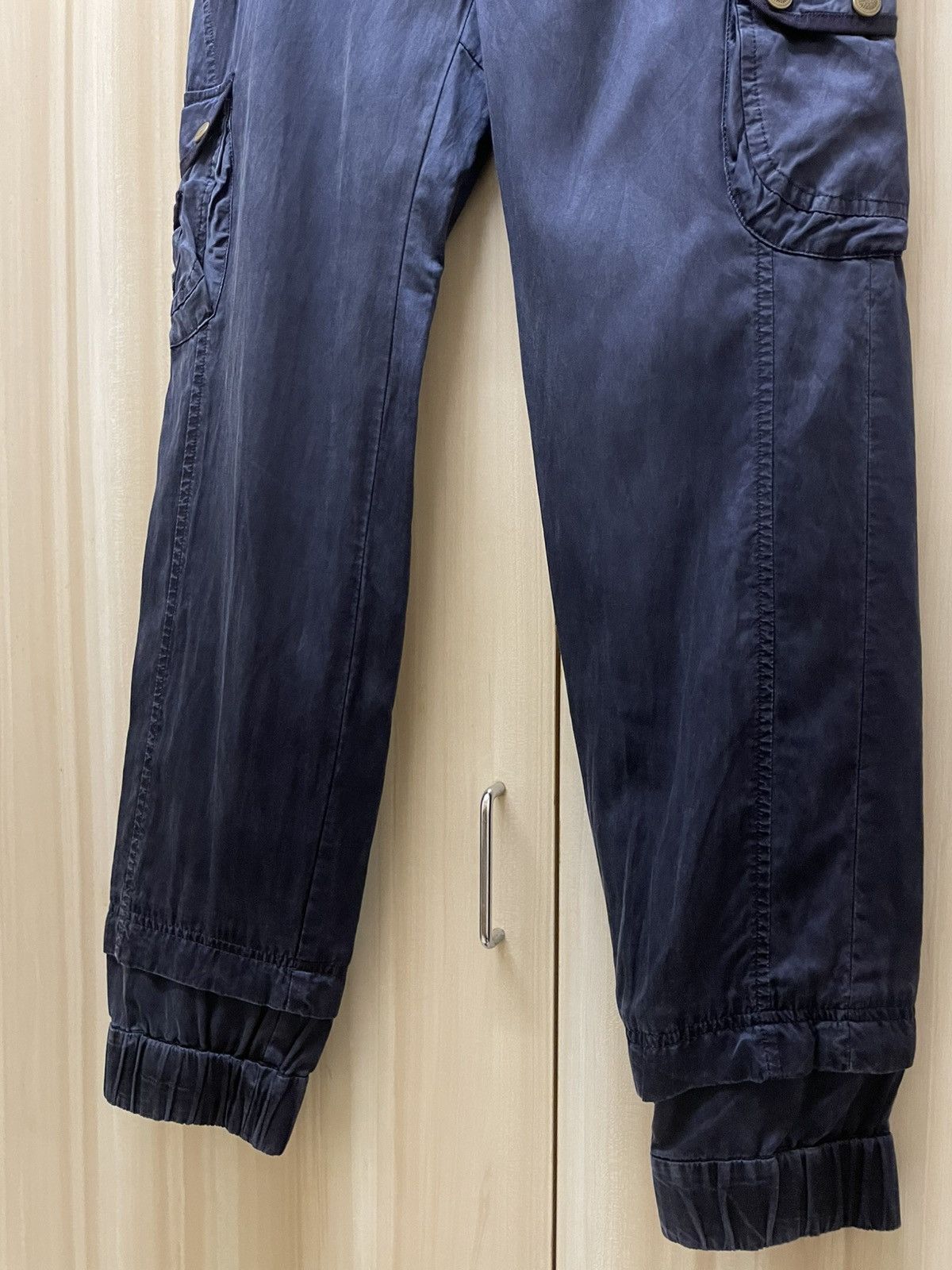 Japanese Brand Gallarda Galante Cotton Silk Cargo Jogger Pants Size 29" - 5 Thumbnail