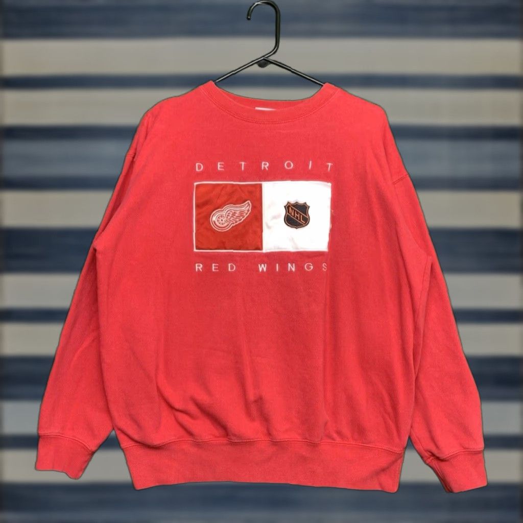 Lee Detroit Red Wings Sweatshirt Mens Large Crewneck Redwings Lee Sport Hockey Y2K Size US L / EU 52-54 / 3 - 1 Thumbnail