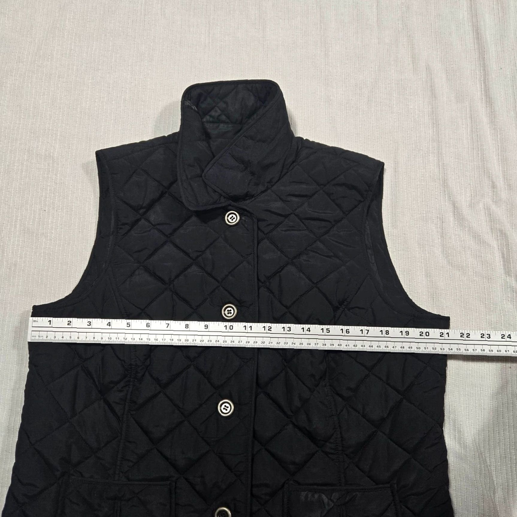 Charter Club Charter Club Black Button Up Quilted Puffer Vest Preppy Adult Women's L Large Size L / US 10 / IT 46 - 5 Thumbnail