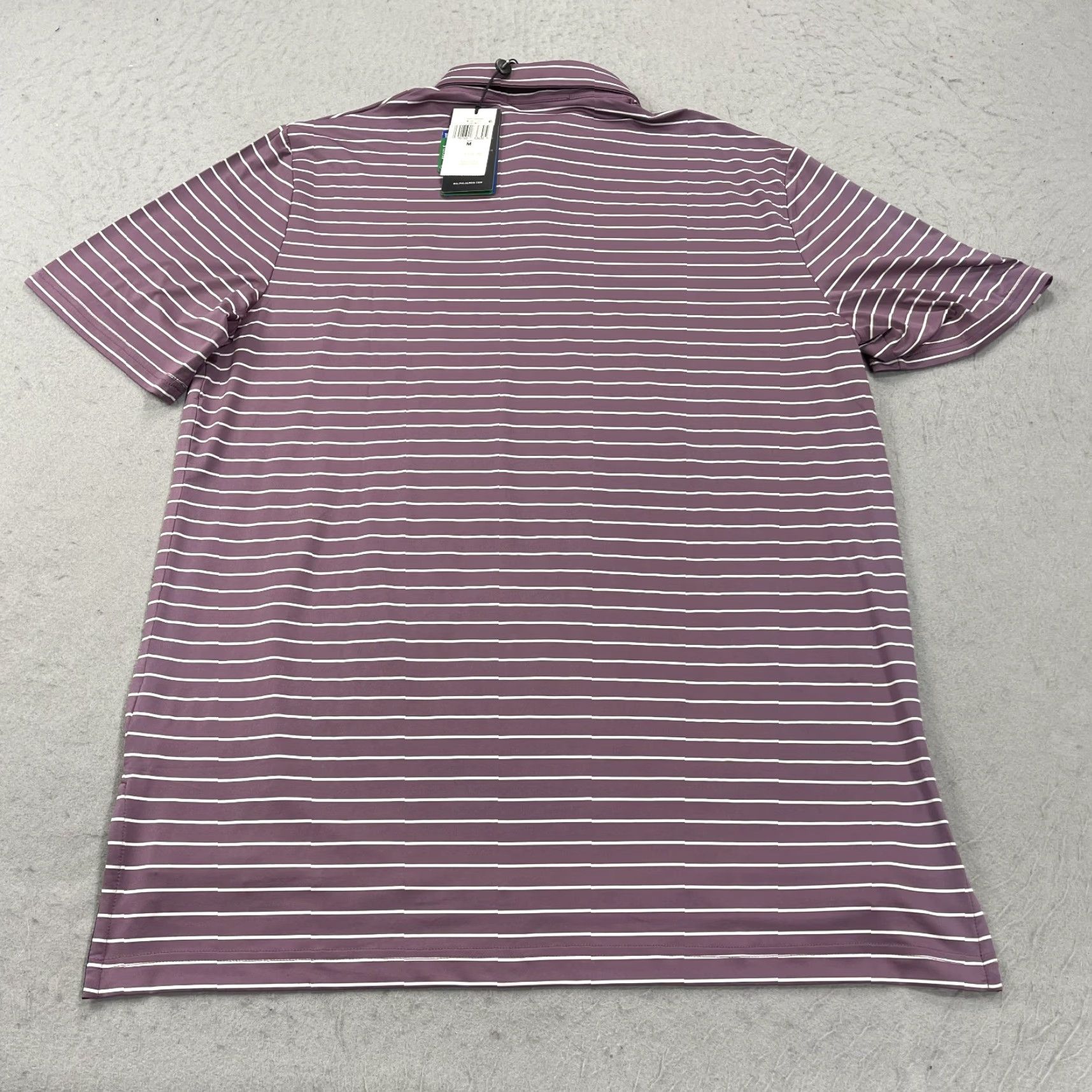 RLX Ralph Lauren RLX Ralph Lauren Polo Shirt Mens M Purple Logo Golf Striped Size US M / EU 48-50 / 2 - 7 Thumbnail