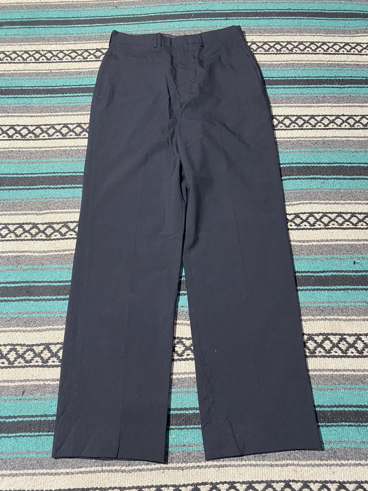 Vintage 1990s Repro Watauga Apparel US Navy Men's Poly Wool Trousers Size US 30 / EU 46 - 2 Thumbnail