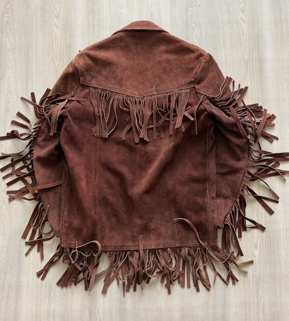 Vintage Vtg 70s Western Leather Fringe Jacket Sz M- Mexico Handmade Size US S / EU 44-46 / 1 - 7 Thumbnail