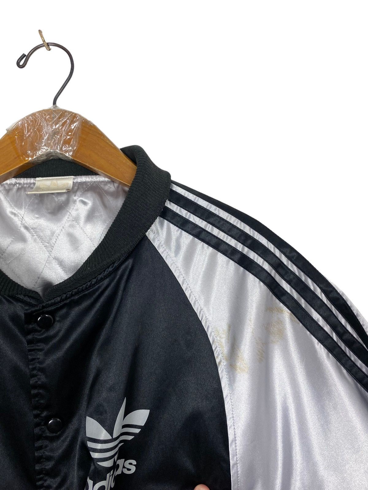 Adidas Rare‼️ Vintage Adidas Satin Jacket Made in Japan Size US M / EU 48-50 / 2 - 11 Thumbnail