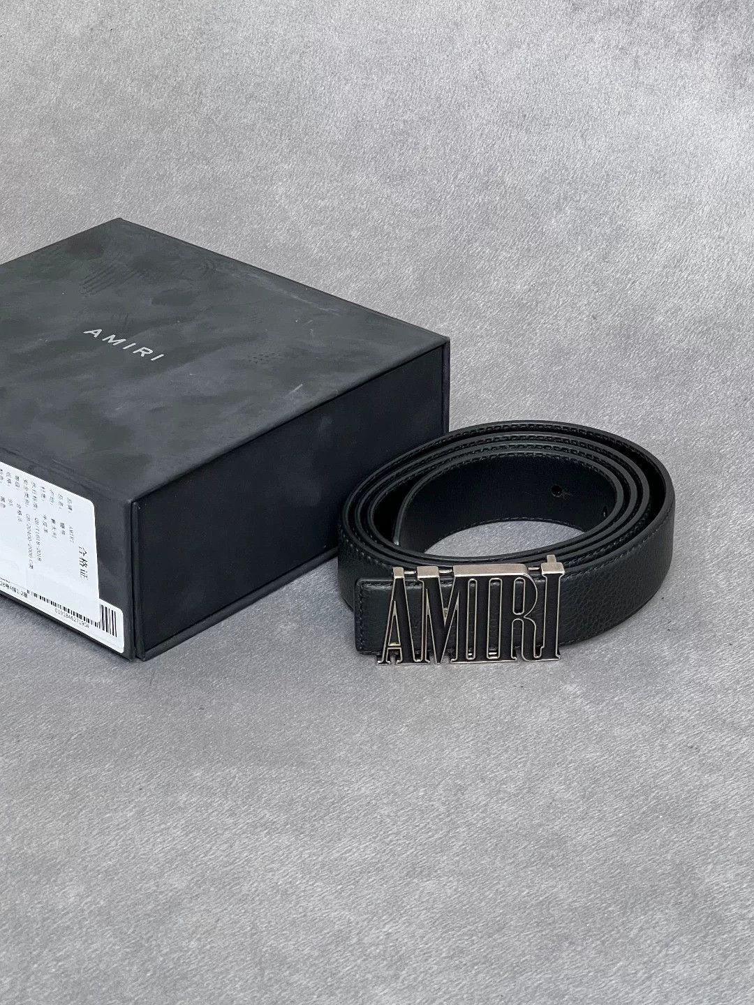 Amiri Amiri Leather Black Belt one size Men Size ONE SIZE - 1 Thumbnail