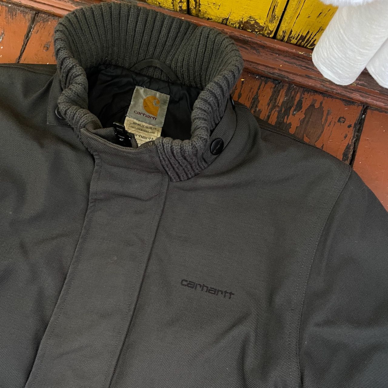 Carhartt Vintage Carhartt Olive Bomber Jacket – Canvas Workwear Size US M / EU 48-50 / 2 - 4 Thumbnail