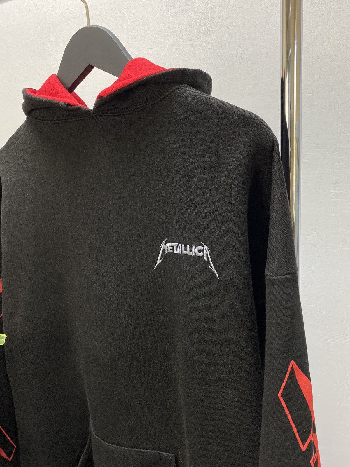 Band Tees × Metallica × Vintage Vintage 90s Metallica Nowhere Else To Roam Tour Hoodie Size US XL / EU 56 / 4 - 23 Thumbnail