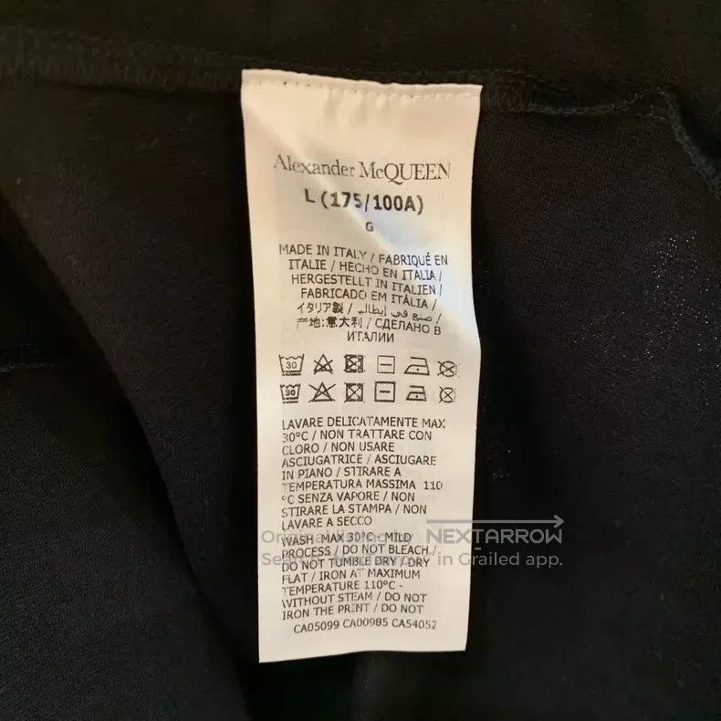 Alexander McQueen Alexander Mcqueen Zipper letter print short-sleeved T-shir Size US L / EU 52-54 / 3 - 4 Thumbnail