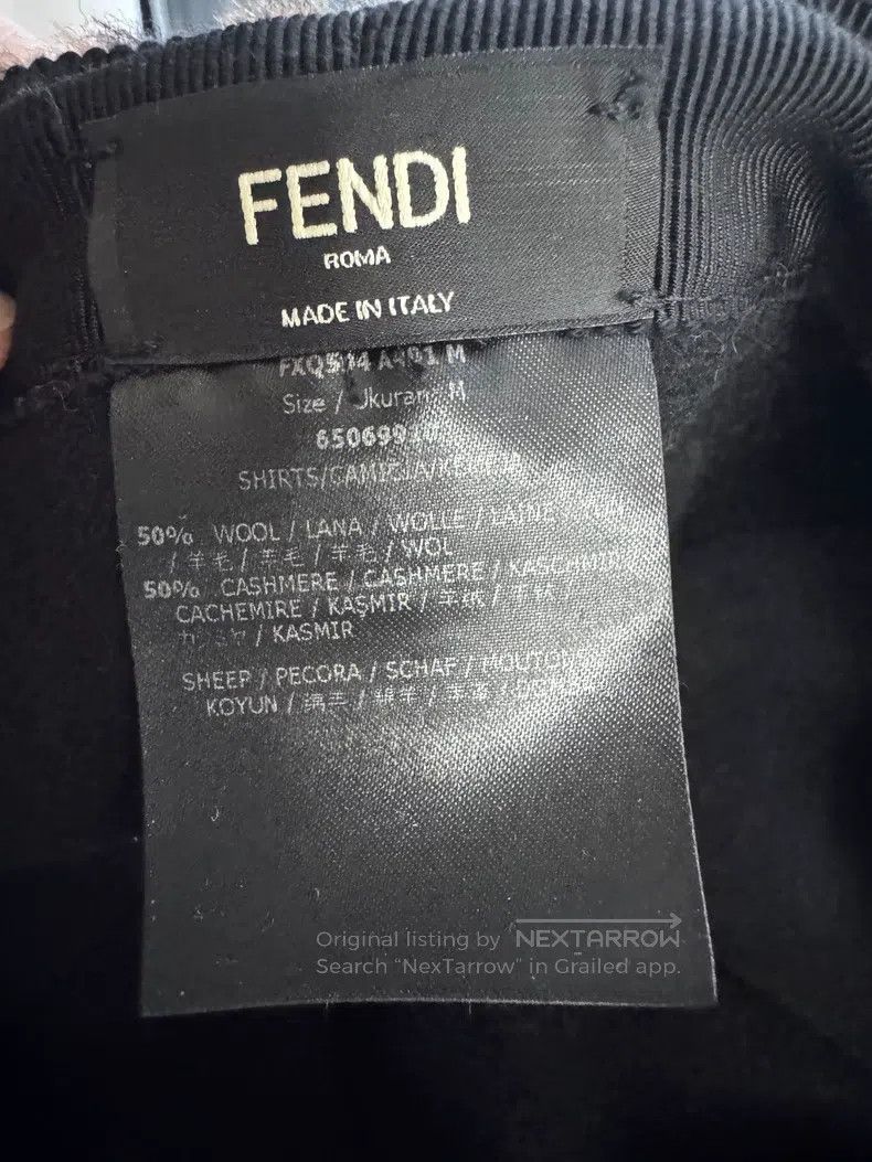 Fendi Fendi size M Double F Monogram Wool Knit Cap, Brown Full Pr Size ONE SIZE - 7 Thumbnail