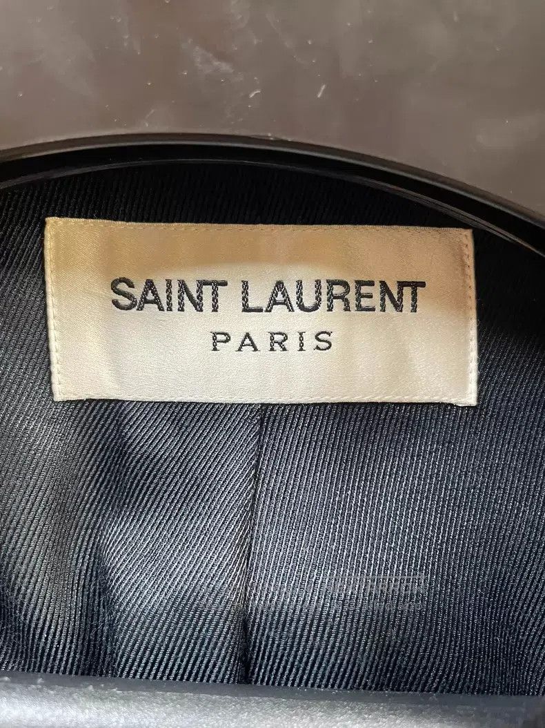 Saint Laurent Paris Saint Laurent Paris Navy Double-breasted Jacket with Gold Size US M / EU 48-50 / 2 - 5 Thumbnail