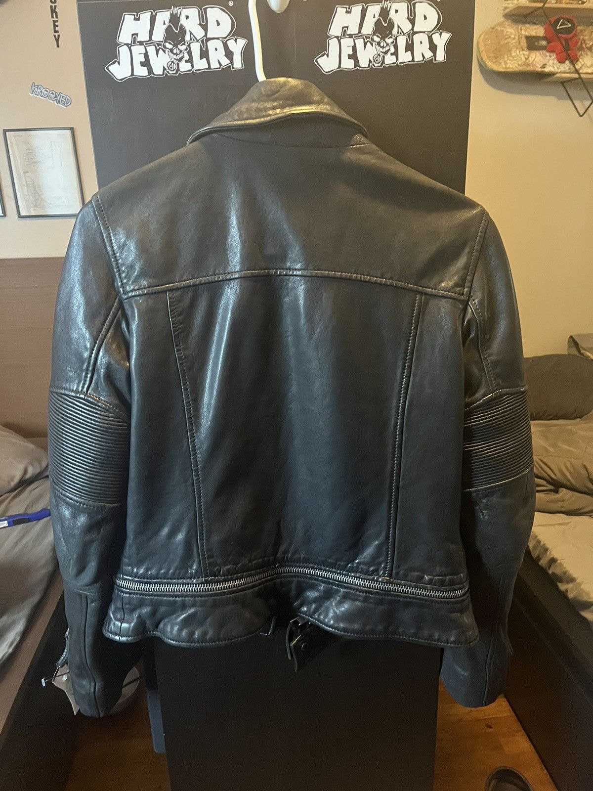 Allsaints × Designer × Vintage All Saints Assembly Leather Biker Jacket Size S / US 4 / IT 40 - 1 Thumbnail