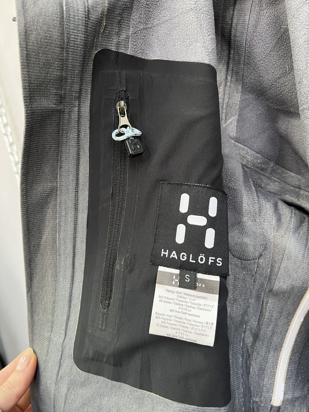 Haglofs Haglöfs Blue Gore-Tex Shell Jacket Tech Outdoor Size US S / EU 44-46 / 1 - 11 Thumbnail